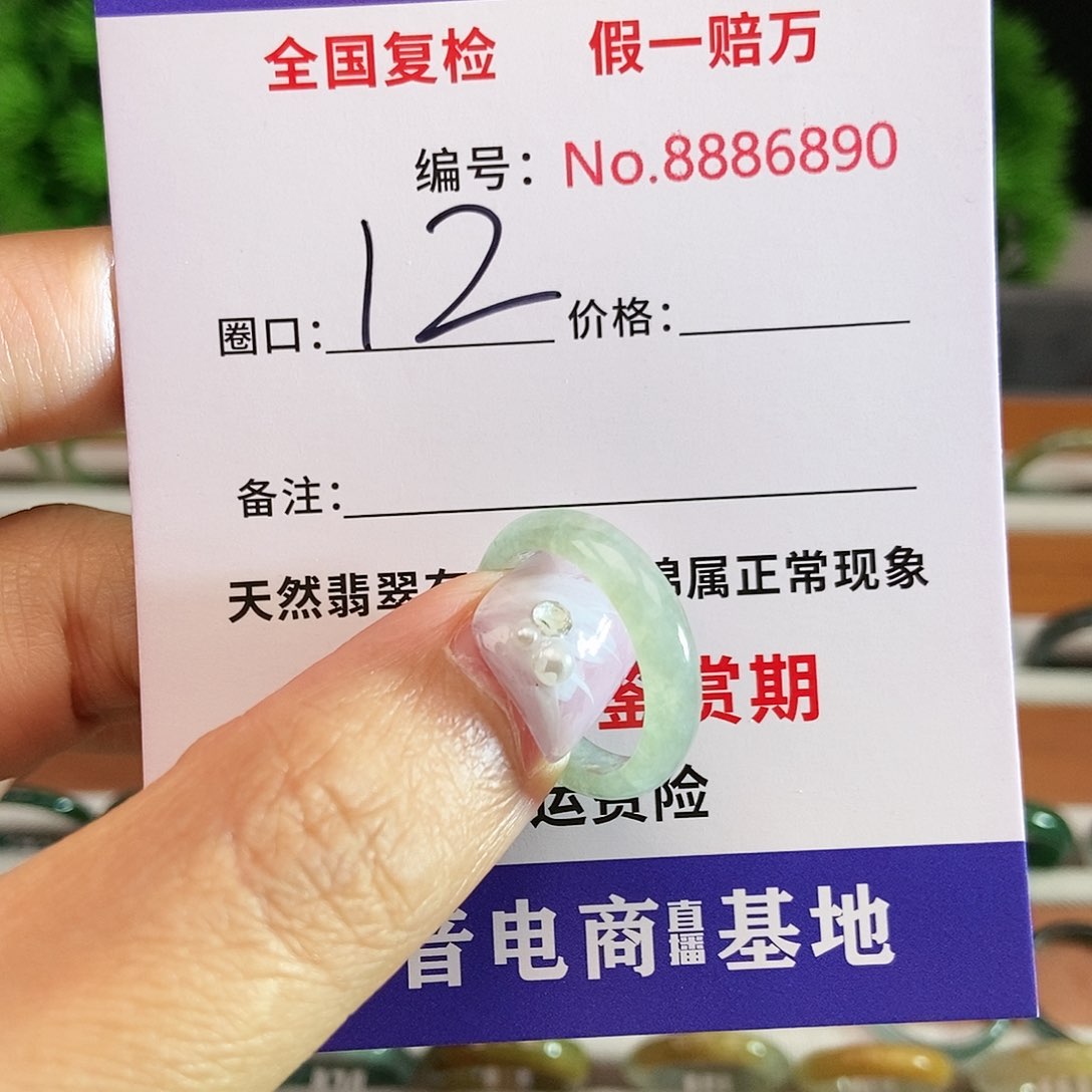 翡翠戒圈未镶嵌6890.......