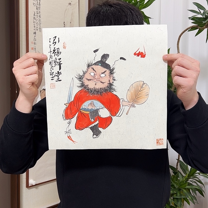 国画唐国良    手绘原创