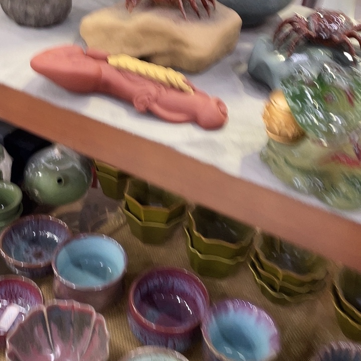 精品老紫砂摆件如意连连