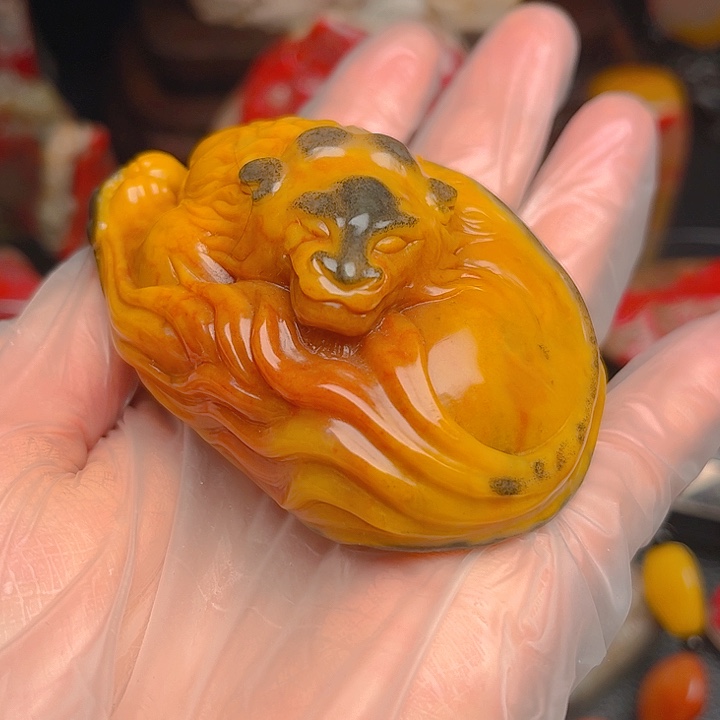 田黄石老挝田黄精品把件