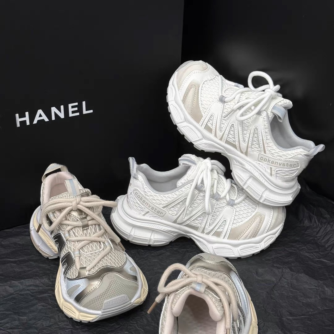 百搭鞋子夏季网红时尚学生老爹鞋网面运动鞋韩版女鞋