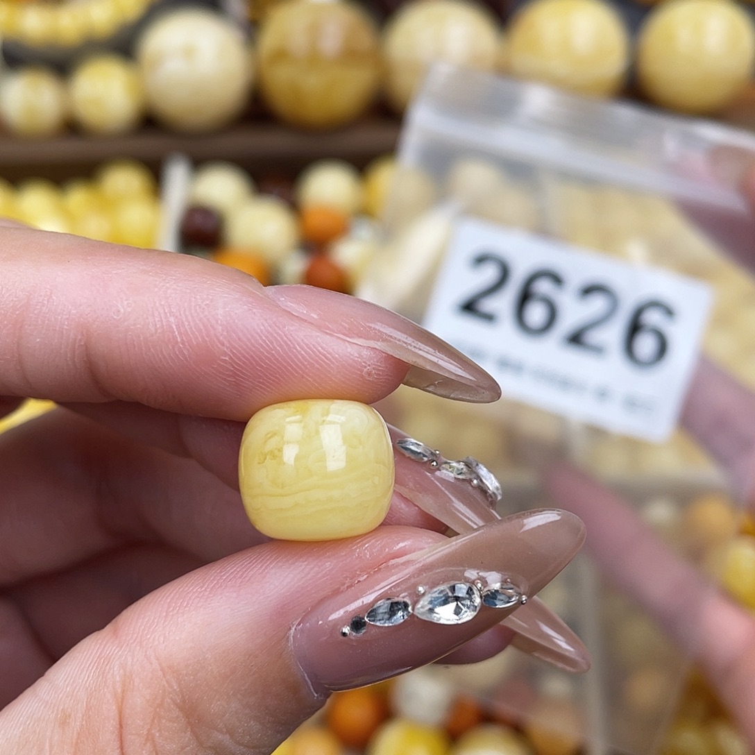 未镶嵌蜜蜡珠宝奇石12.9粉虎皮