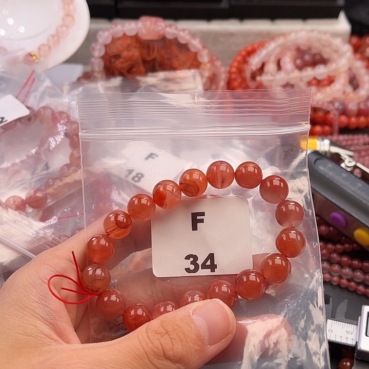 南红玛瑙未镶嵌多样性发货默认微瑕称重10mm