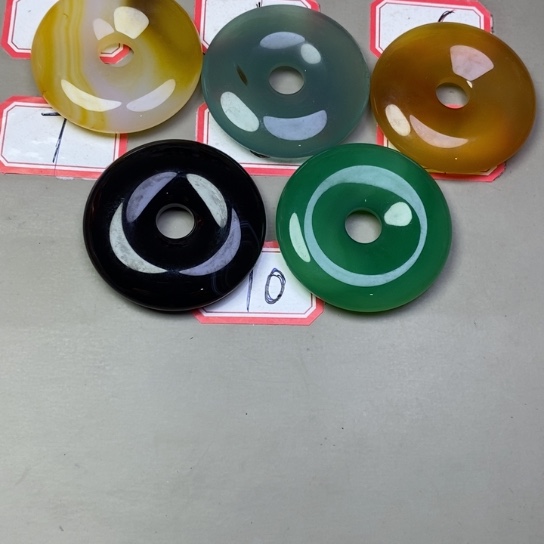 玛瑙/玉髓吊坠(不含链)未镶嵌杉*墨