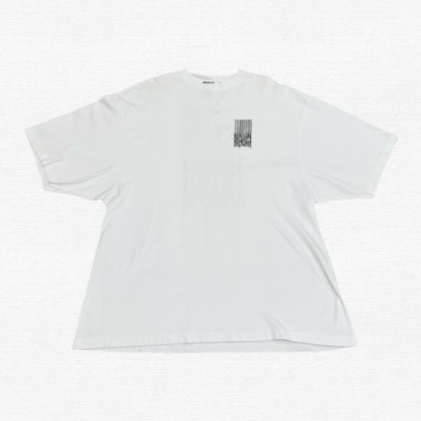 未使用 Balenciaga/巴黎世家 瀑布logo白色短袖S码/70781