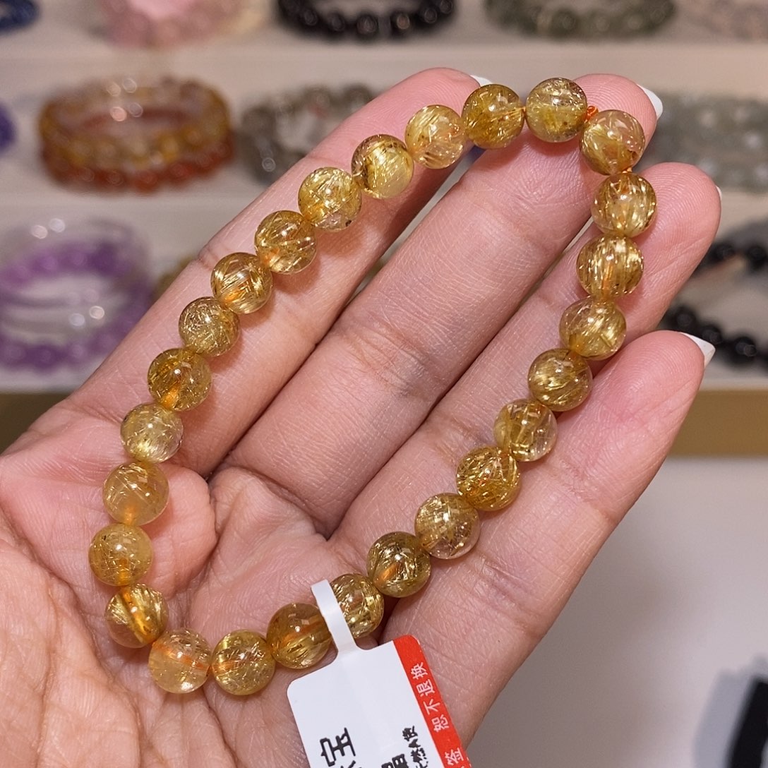 【闪购商品】发晶手串未镶嵌金发7m