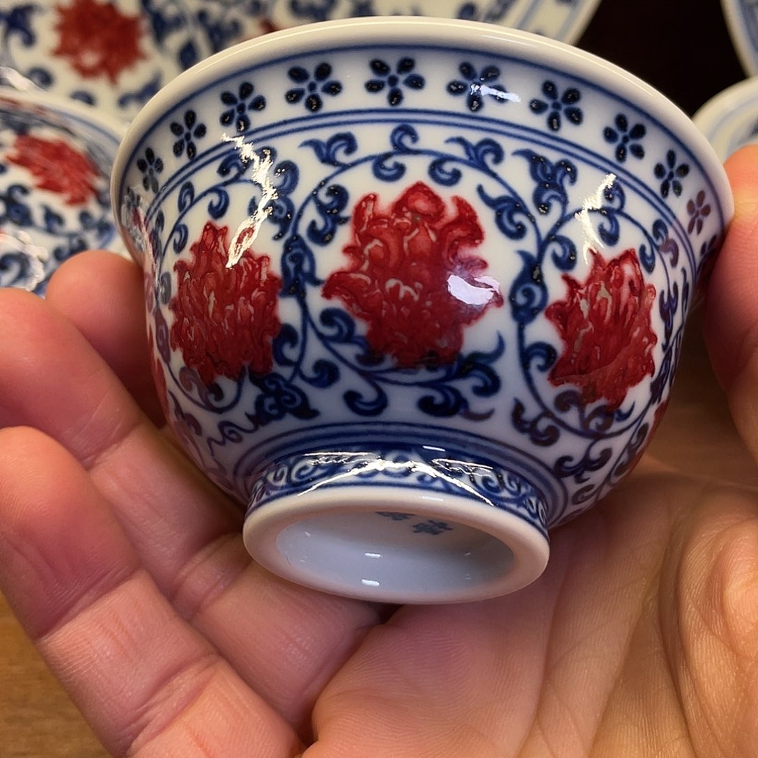 十***梦釉里红压手杯小粉丝福利