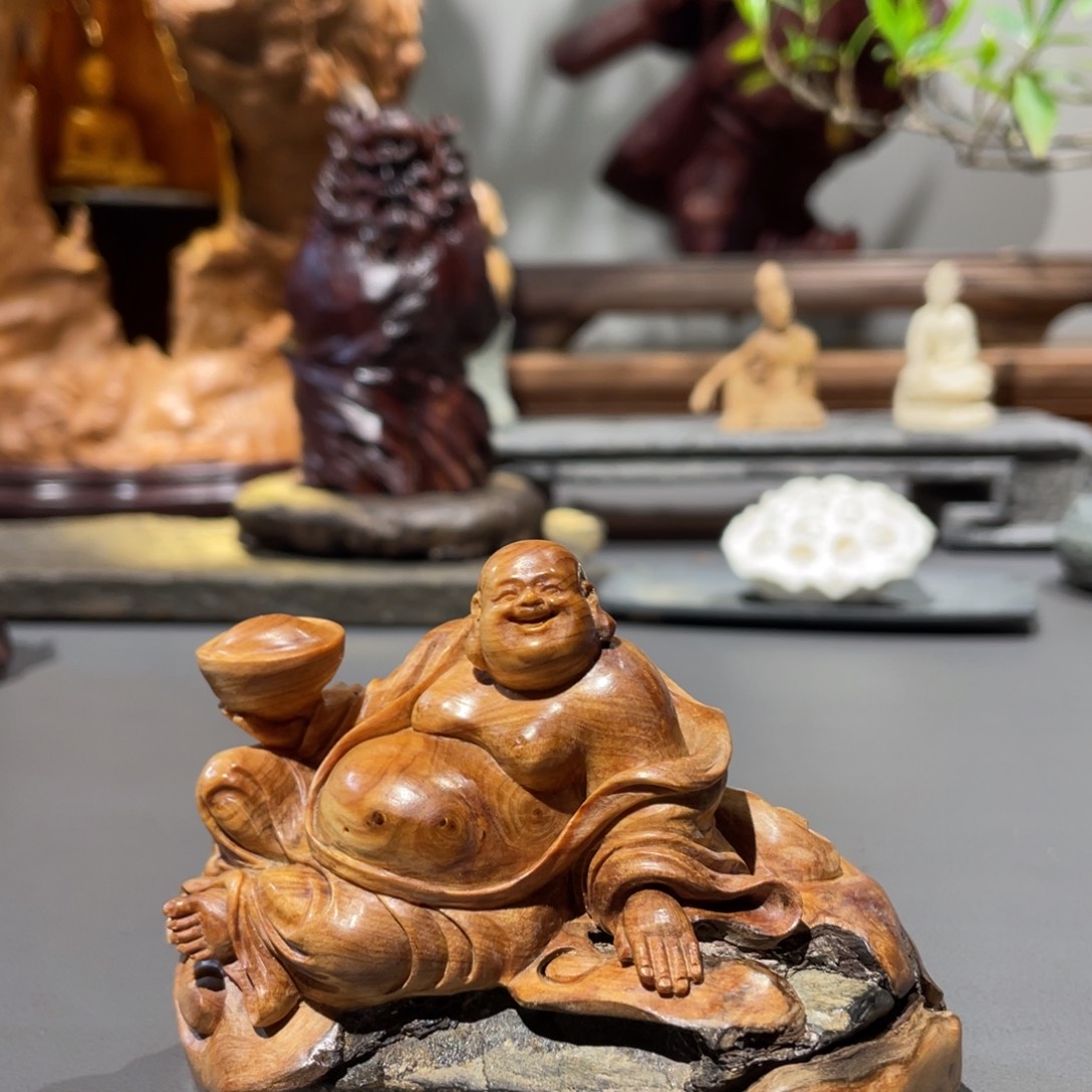 木漫**步崖柏工艺品摆件
