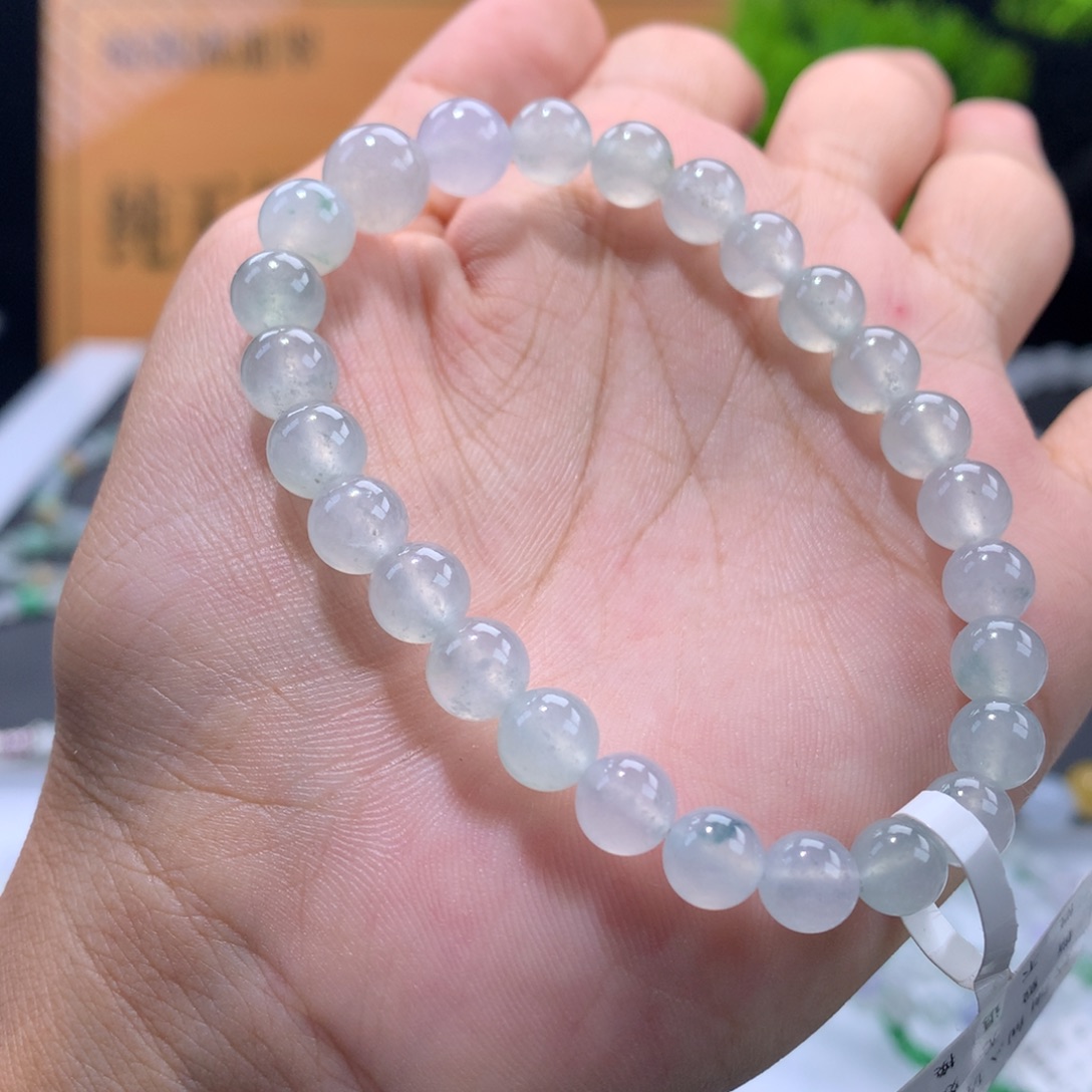 翡翠未镶嵌手链卡6.5～8.5
