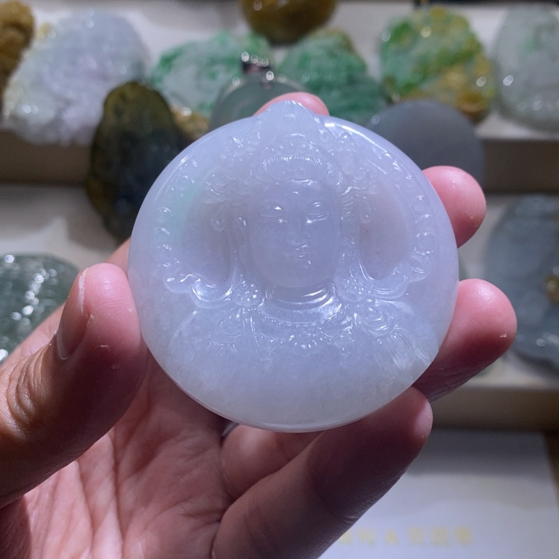 【闪购商品】翡翠颈饰未镶嵌观音