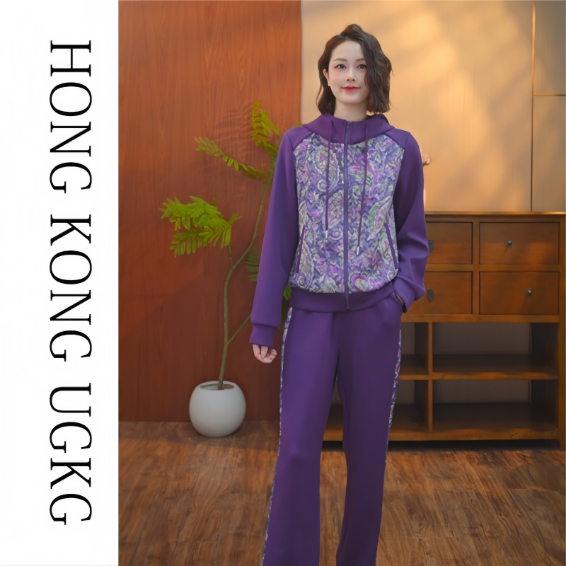 香港UG&KG秋冬款中年妈妈时尚两件套KJ-73261ZH345