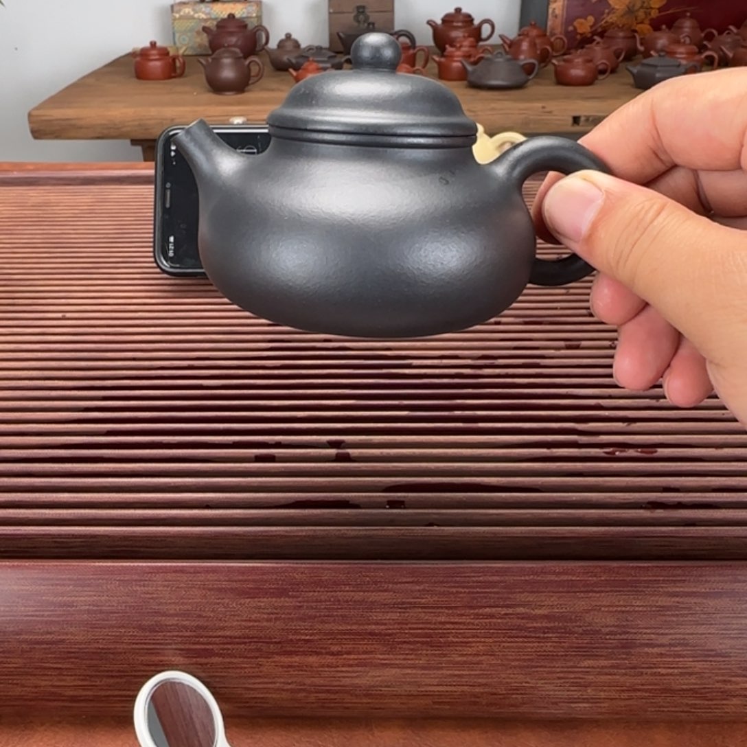 用***9紫砂茶壶紫泥微瑕