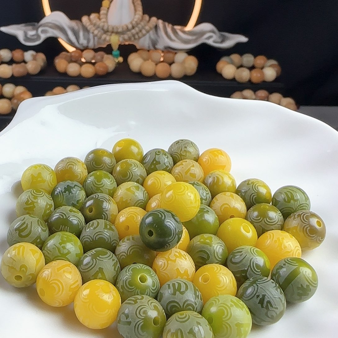 菩提根/象牙果手串卡12青柠箴言100卡牌➕20备珠