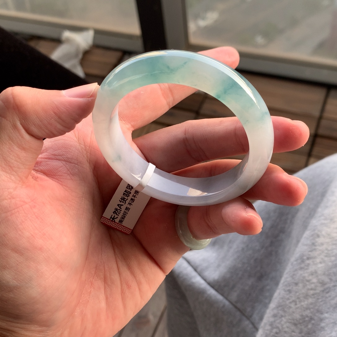 翡翠未镶嵌手镯19号54.8