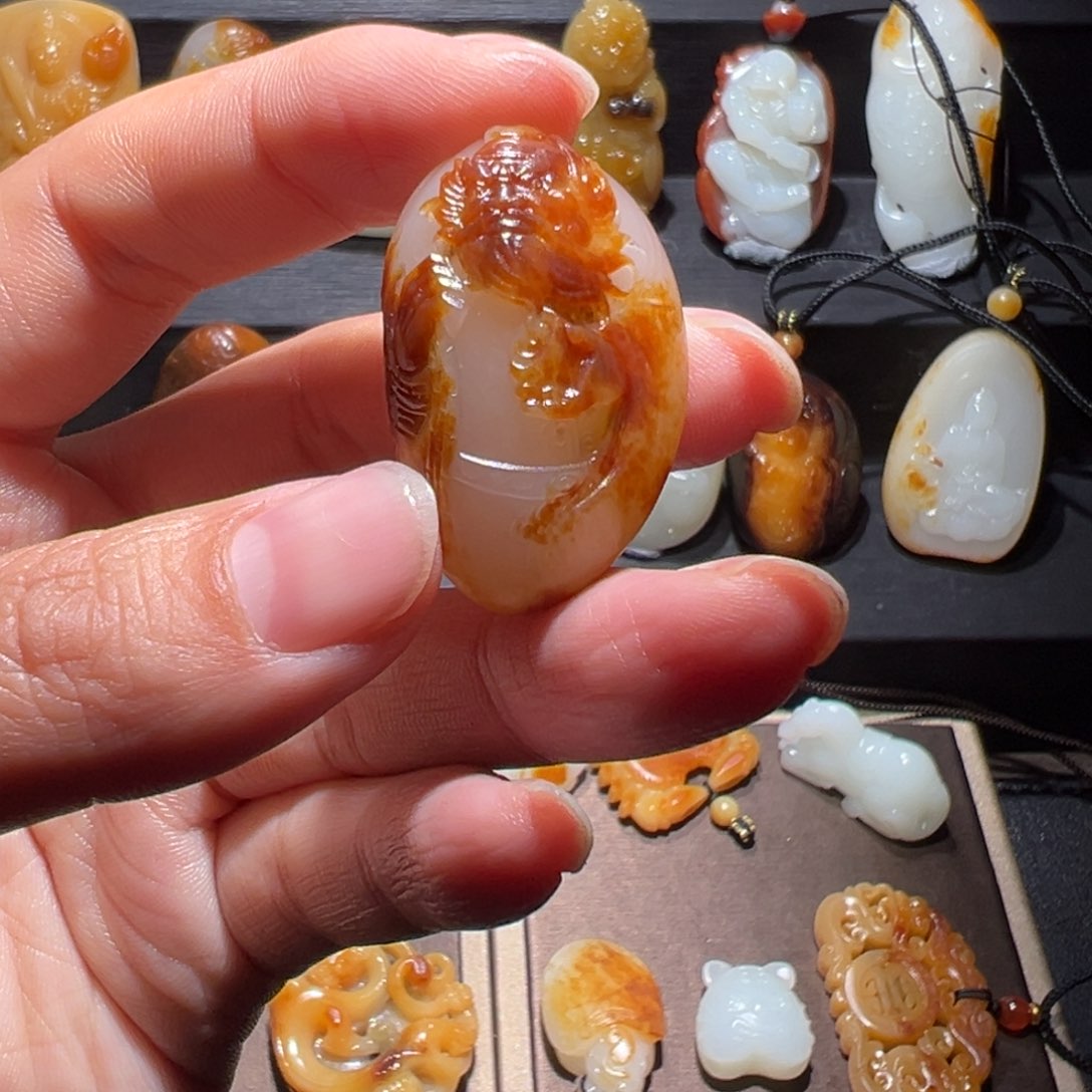 和田玉挂件未镶嵌无