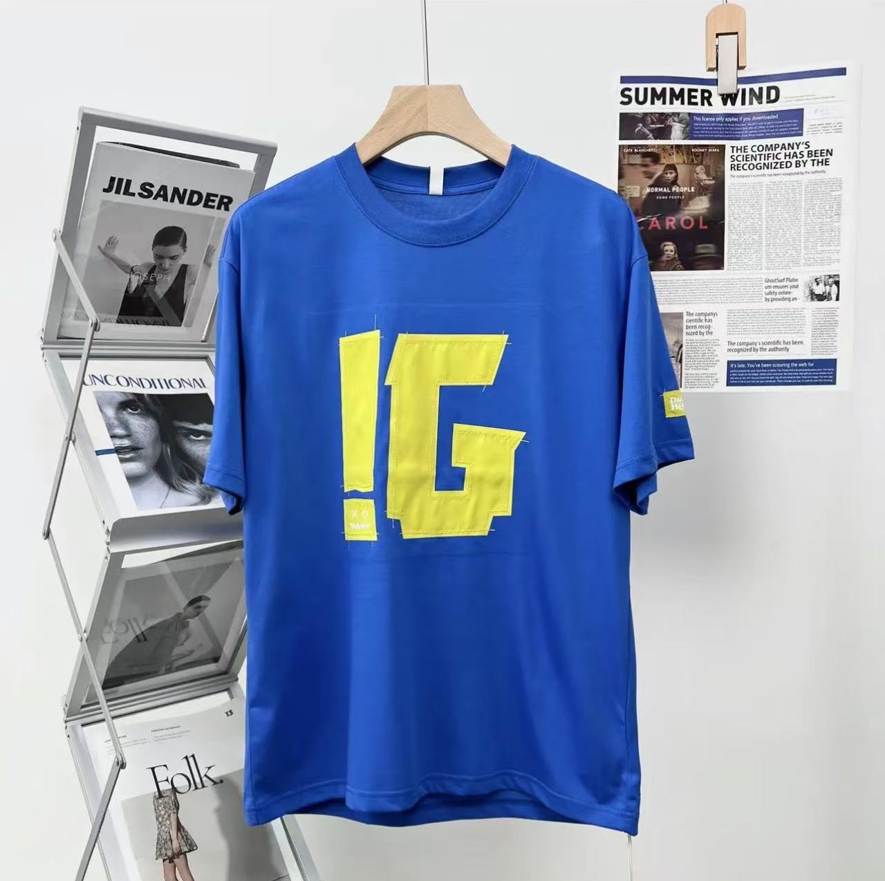 【大刺绣短袖】夏季纯棉透气新款发泡男女同款短袖D02