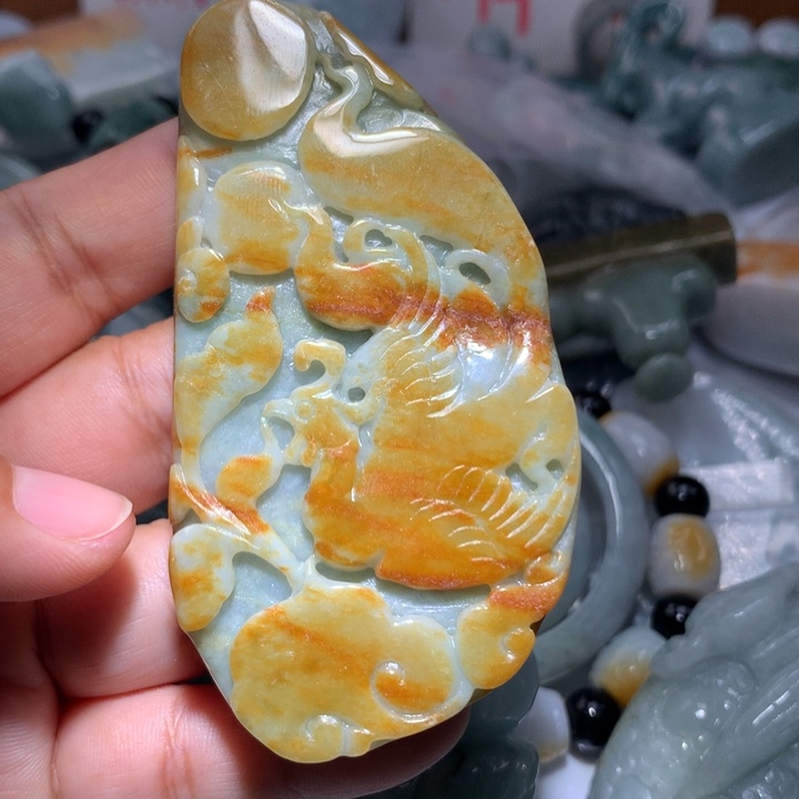 翡翠未镶嵌颈饰保真天然A货翡翠