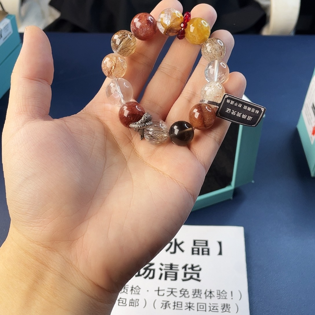 水晶手链银S925镶嵌