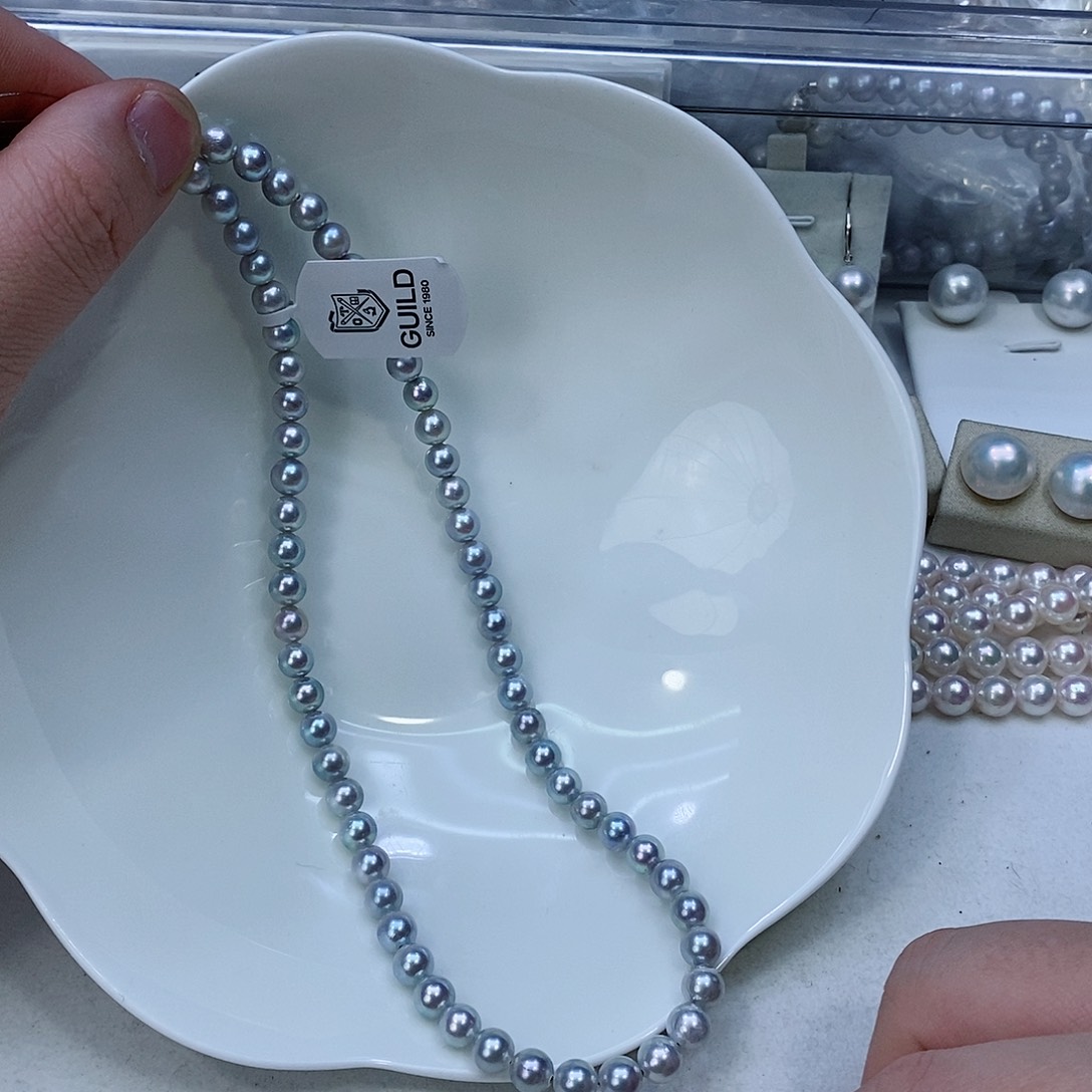 海水珍珠颈饰银S925镶嵌