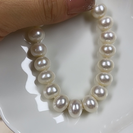 淡水珍珠颈饰银S925镶嵌