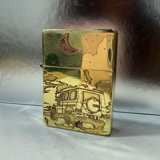 【老李鉴定】Zippo打火机纯铜1935月亮和六便士DYJ1