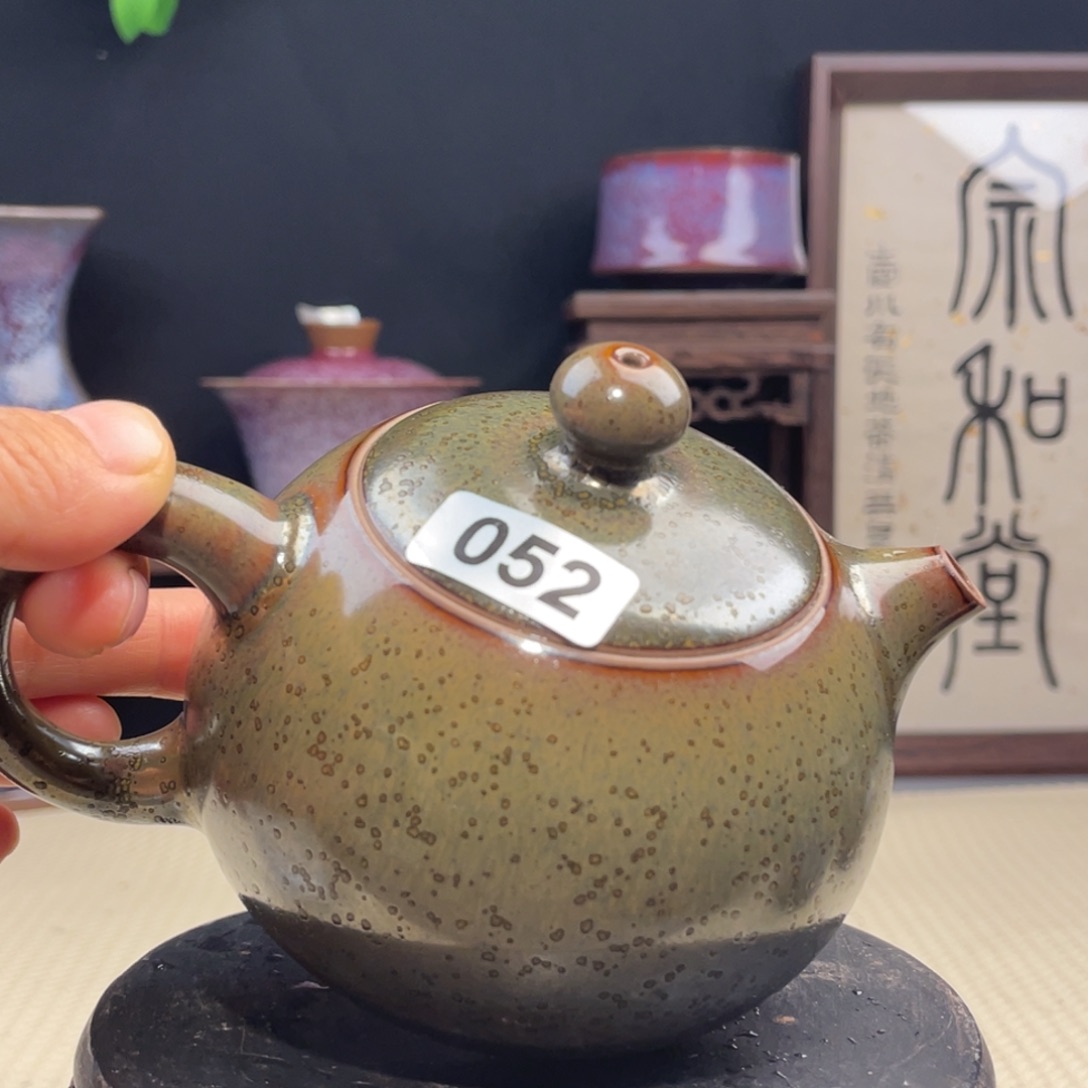 小***贺钧瓷其他半手工 茶壶。