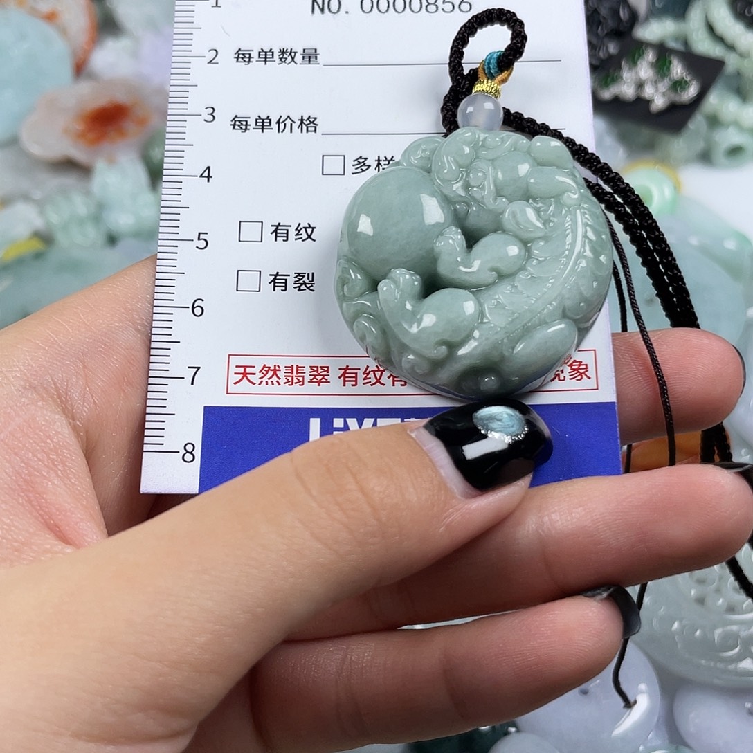 翡翠未镶嵌颈饰856