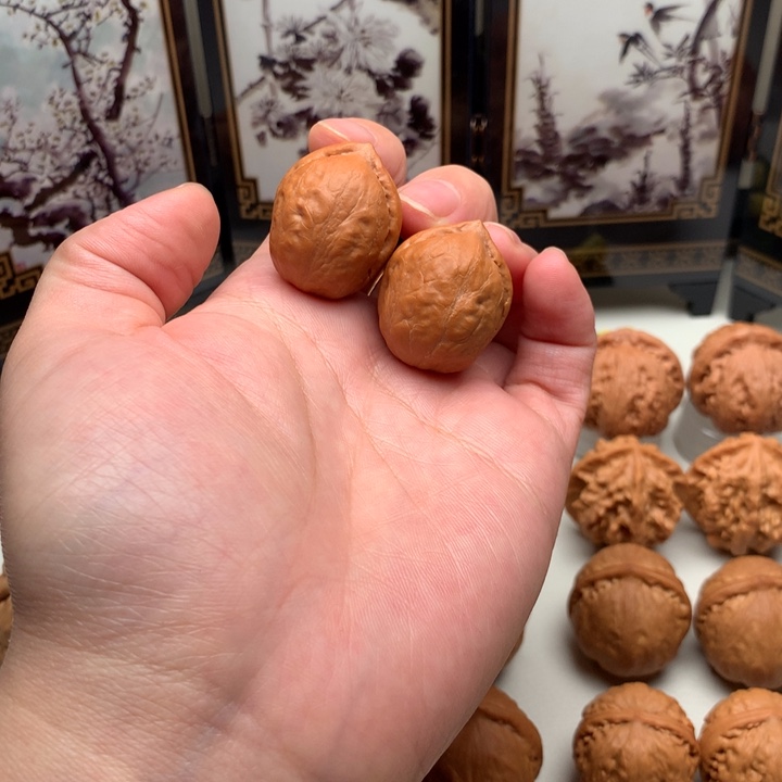 桃核把件野生小手捻