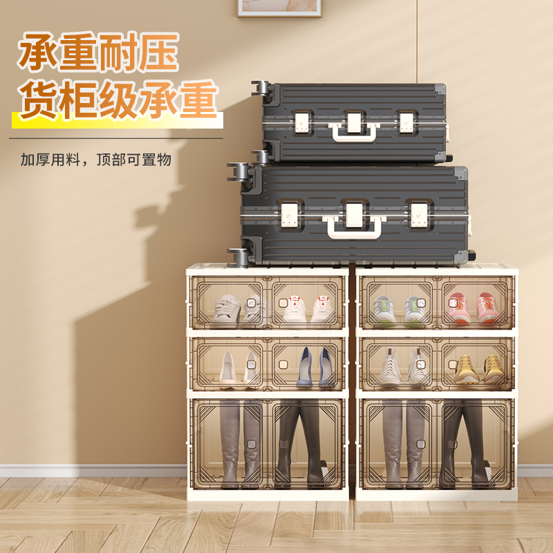 免安装鞋柜家用入户门简易鞋柜大容量多层防尘放鞋柜收纳储物柜子