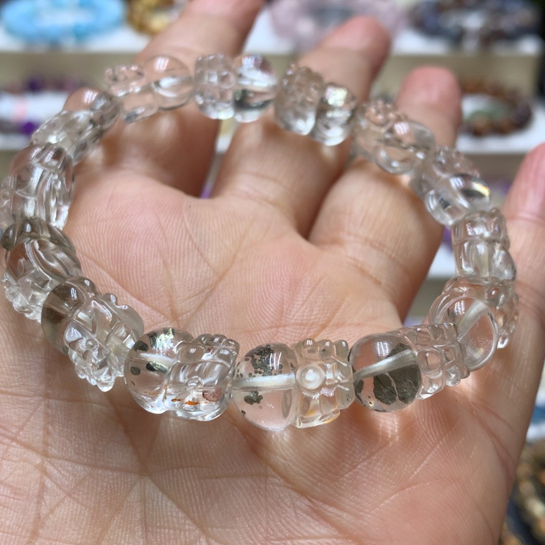 水晶手链未镶嵌天然云母貔貅