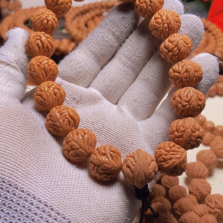 手串桃核空*龙纹桃核21颗zi