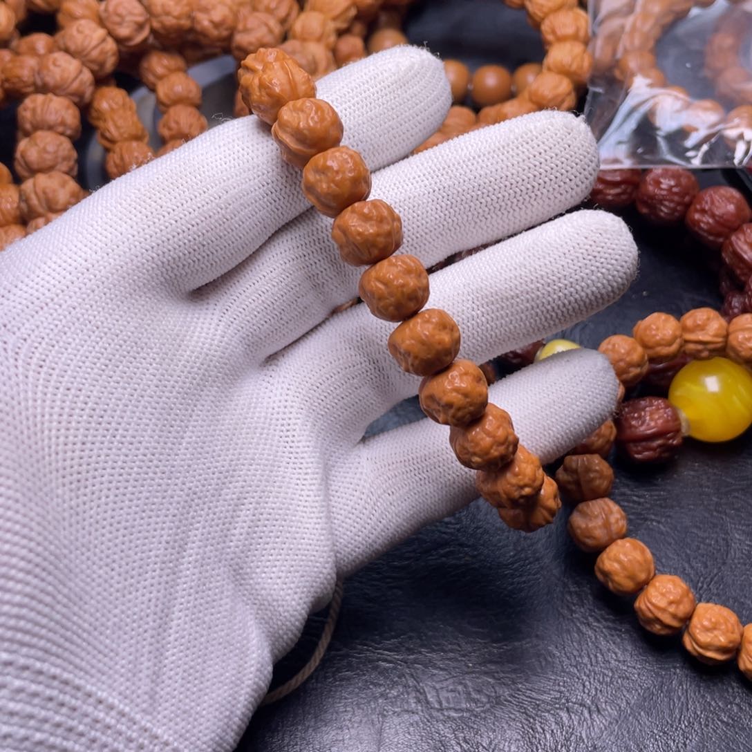 猴头核桃手串影*蟾宗手串尺寸11+