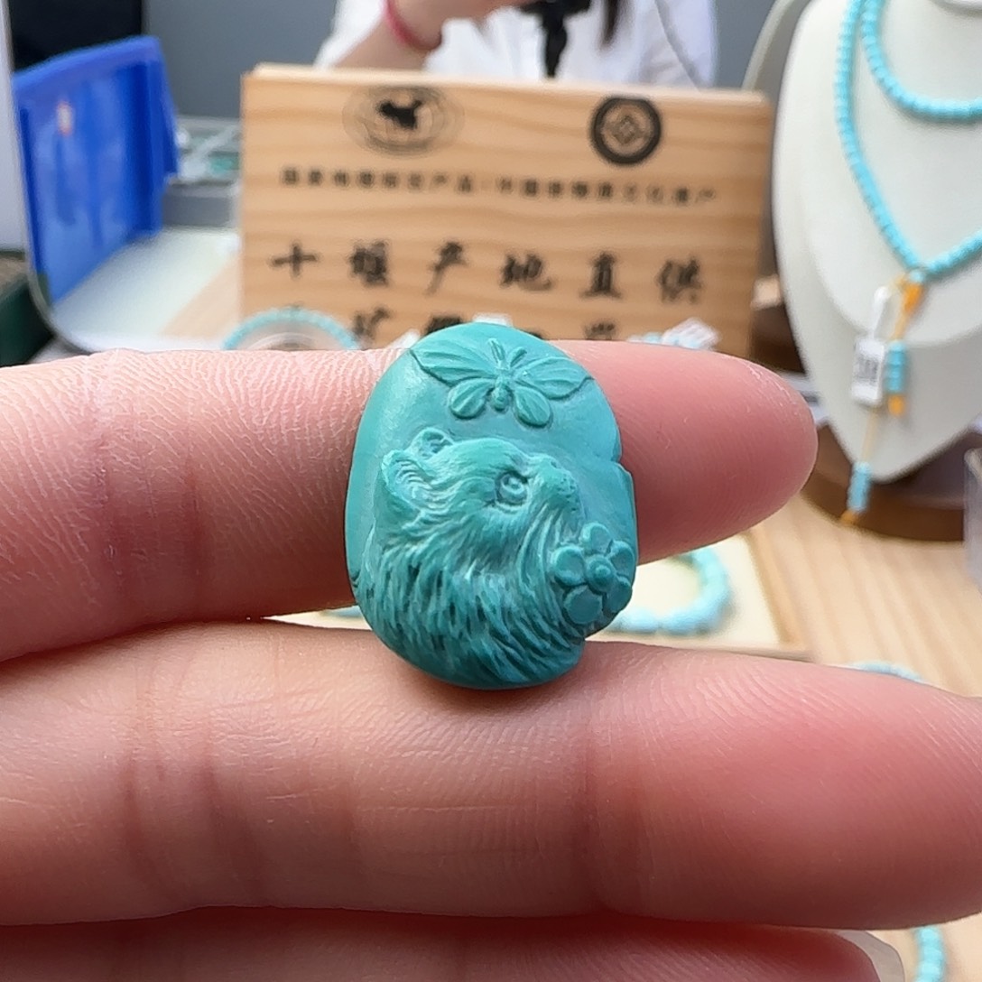 绿松石未镶嵌71猫牌