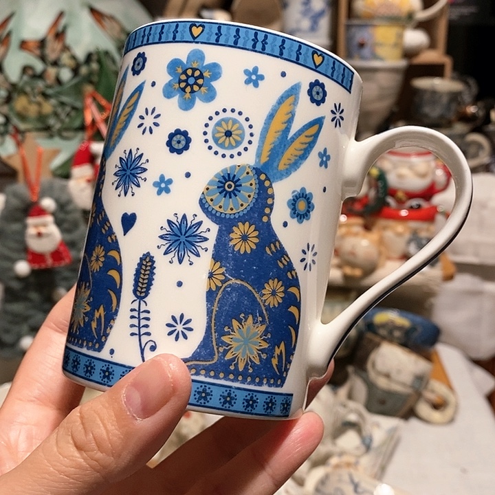 搪瓷兔子马克杯………