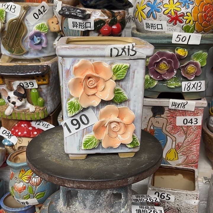 粗陶材质多肉花盆