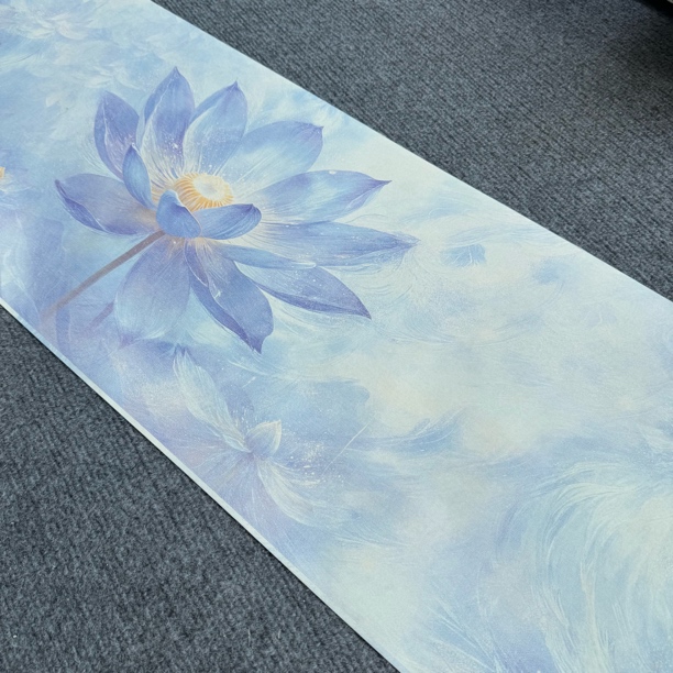 【纳米蓝莲花长卷】大风堂特制涂层半生熟书法国画作品纸