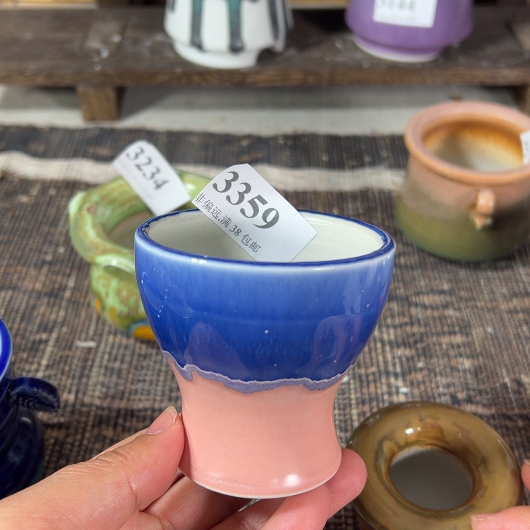 红陶景德镇手工花盆