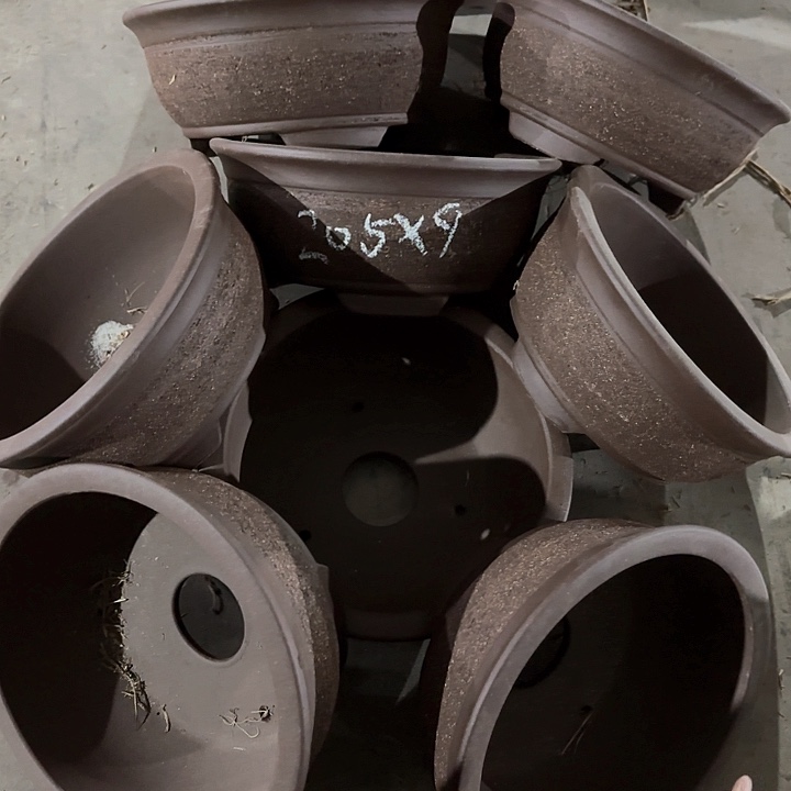 紫砂花盆100-8。20.5-9