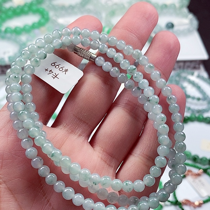 翡翠手链未镶嵌卡4.8