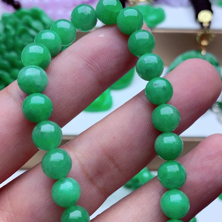 翡翠未镶嵌手链手串