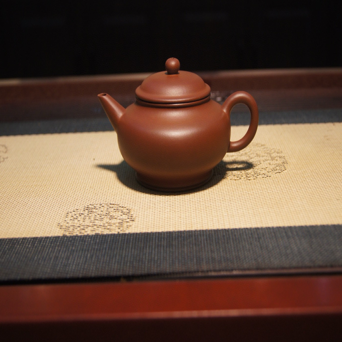 水平壶，原矿紫泥，容量200cc
