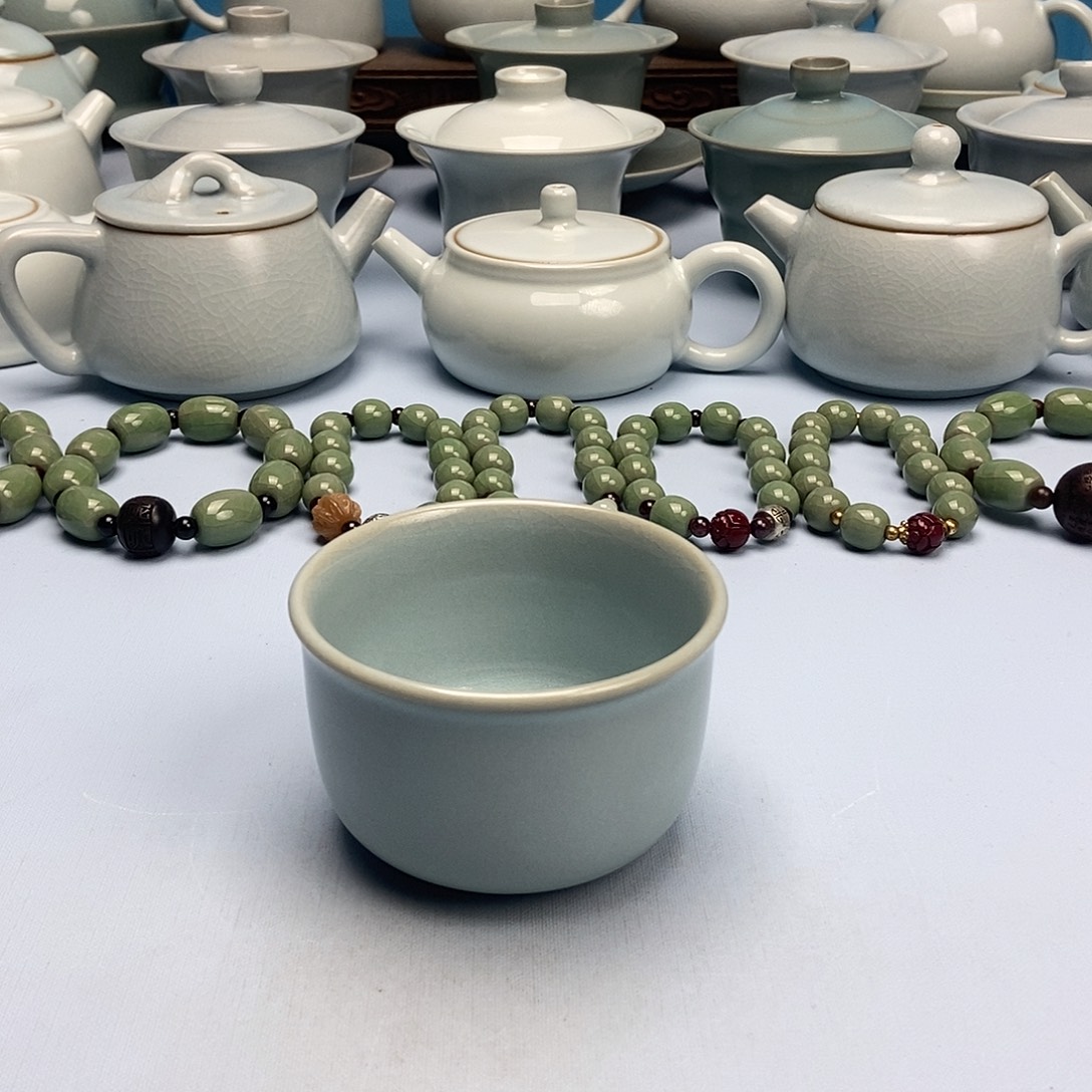 杯天青缸杯原矿原釉原产地