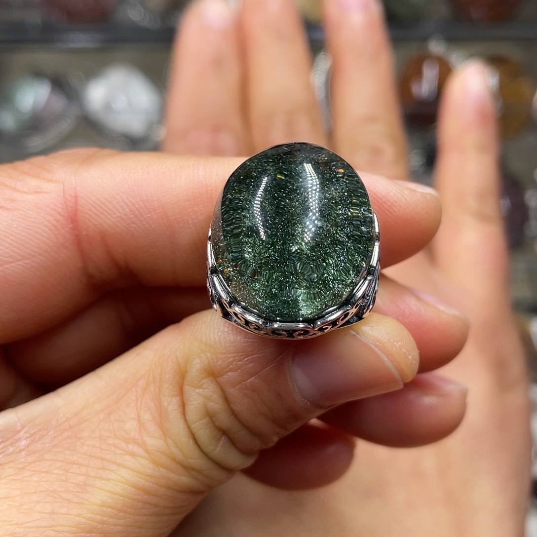 【闪购商品】水晶珠宝半成品银S925镶嵌丽***y戒指