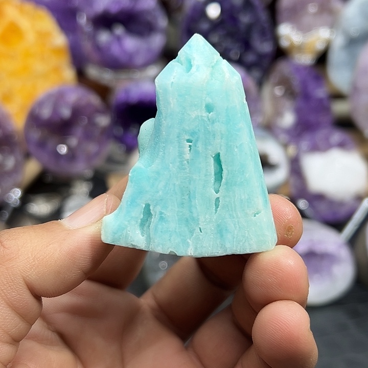 紫晶珠宝半成品未镶嵌