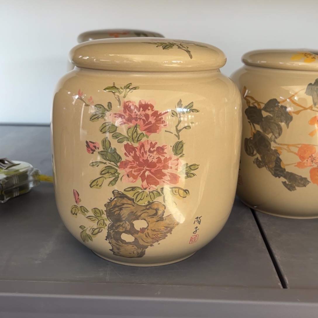 白泥水亮光存茶罐醒茶罐