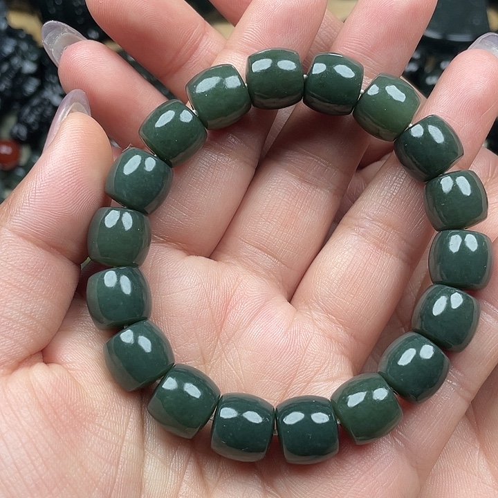 树***嵘和田玉未镶嵌手链