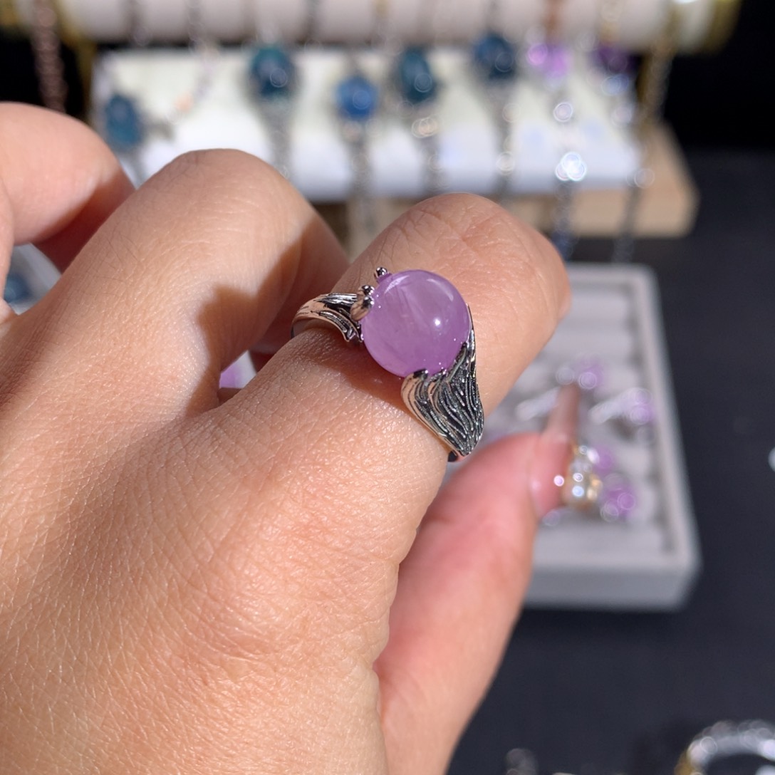 【闪购商品】水晶戒指银S925镶嵌戒指