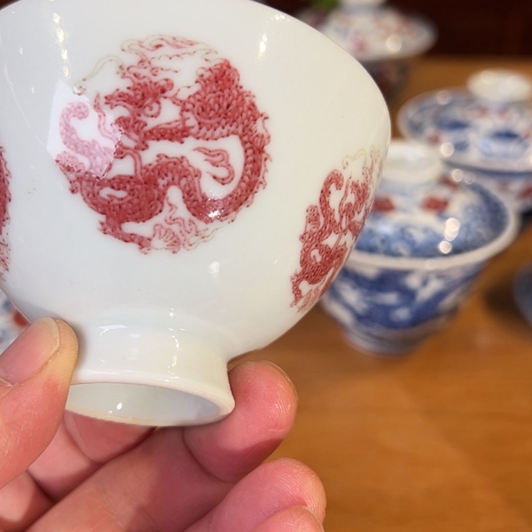 景德镇岚溪釉里红瓷器