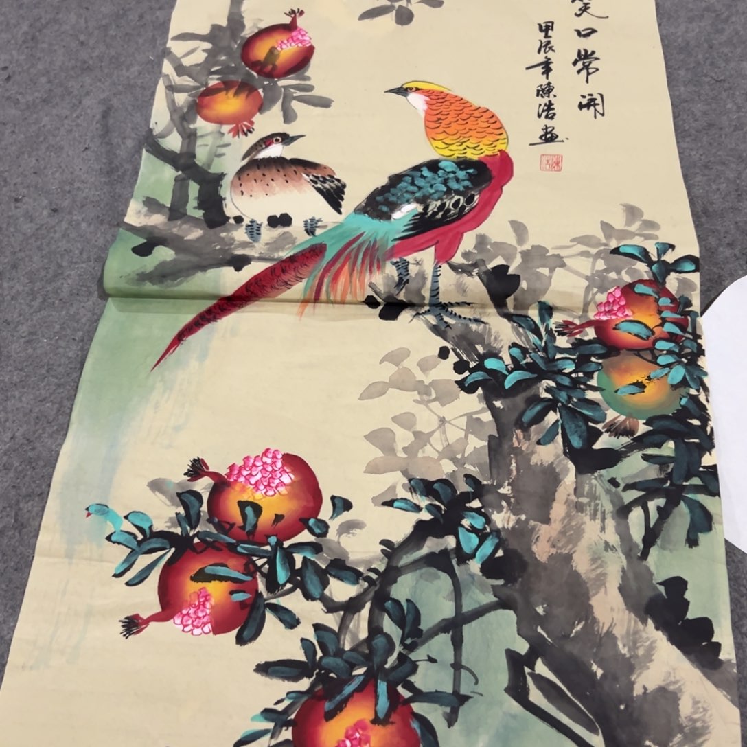 国画国画作品画心一张