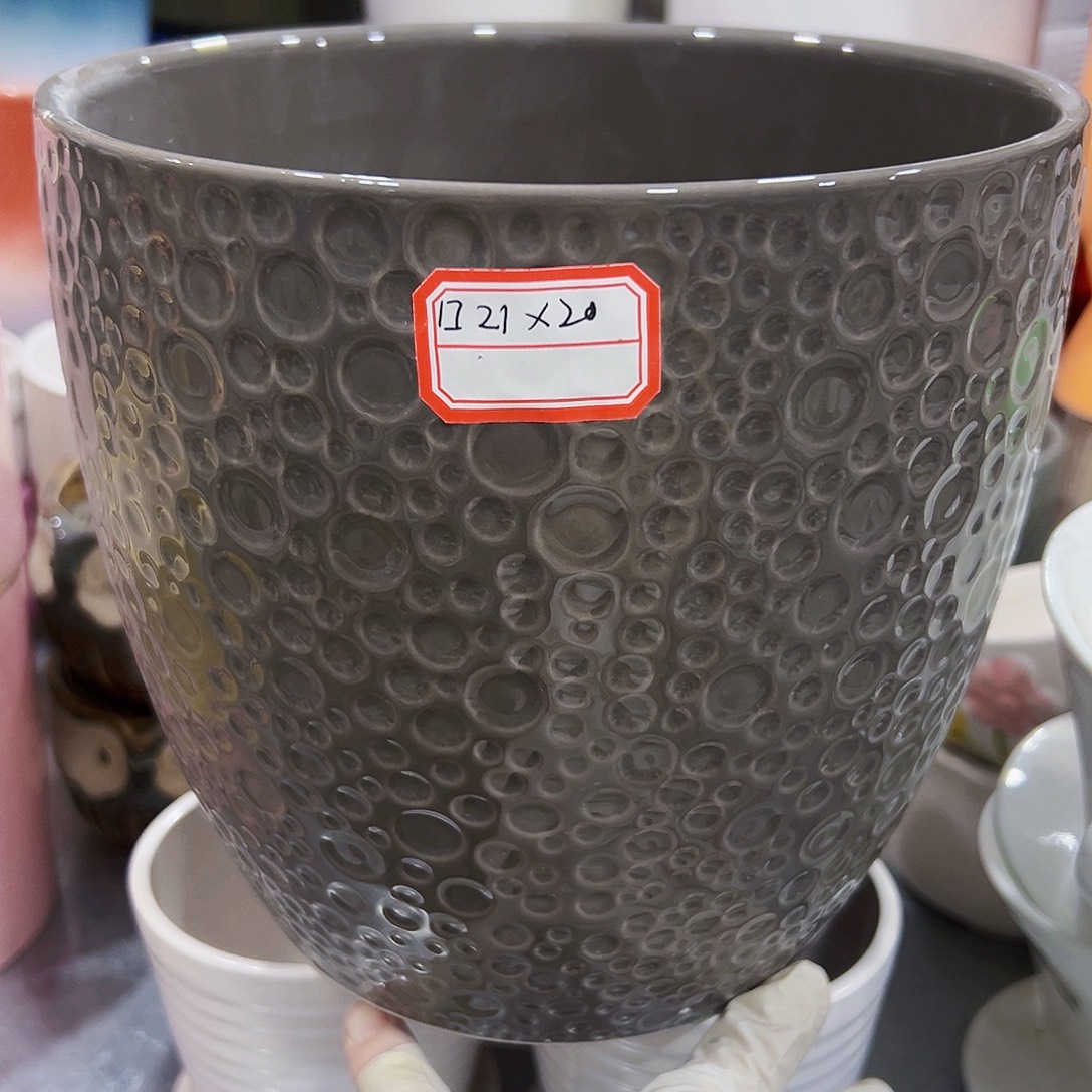 有孔，外贸尾单陶瓷花盆凑单10米包邮